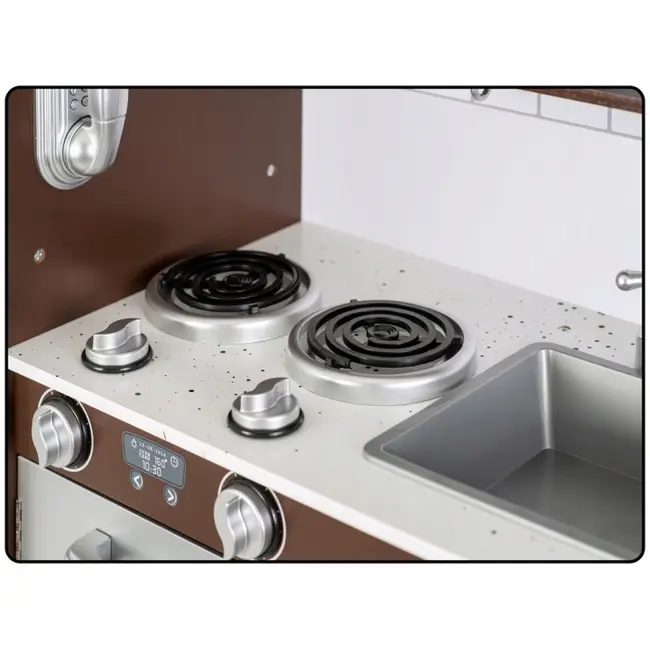 Bucatarie retro din lemn pentru copii ricokids 7833 - alb edeedi7833