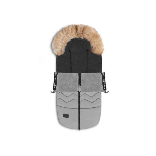 Lionelo - Sac de iarna pentru carucior Frode, 90x45 cm, Impermeabil, Universal, Gri BYNLO-FRODE_GREY-DOVE