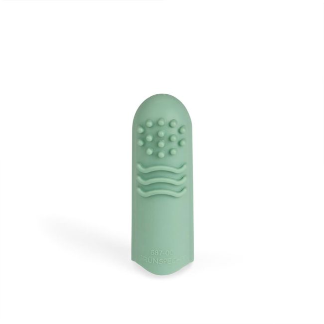 Periuta de dinti pentru bebelusi, din cauciuc natural, pentru folosire pe deget, Gruenspecht 687-00