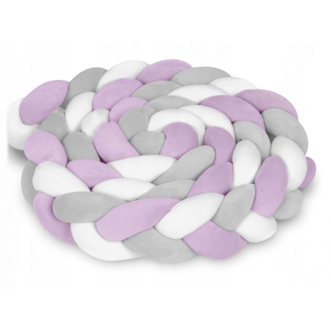 Protectie laterala pentru patut, impletita, 3 m, ricokids 722104 - mov edeedi722104