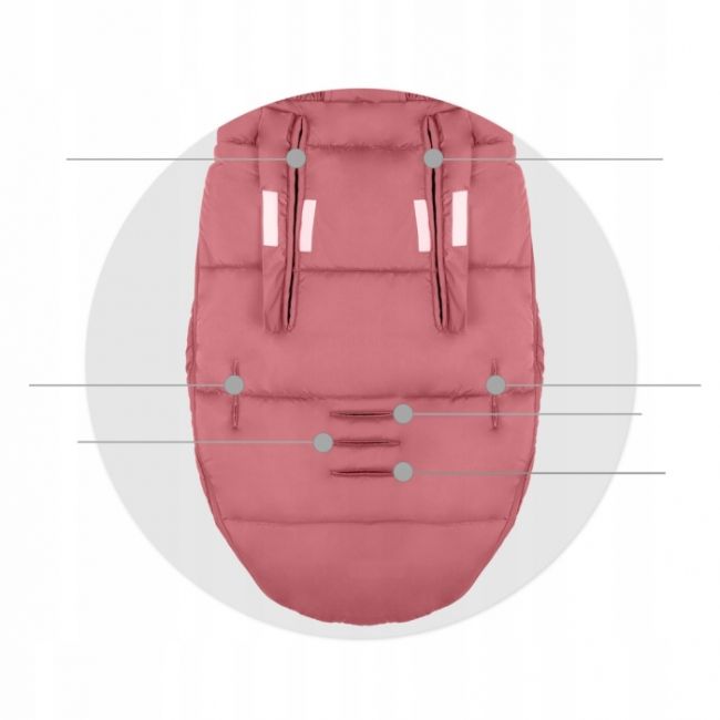 Sac de dormit ricokids 95 x 48 cm ricokids elmi 720011 - roz inchis edeedi720011