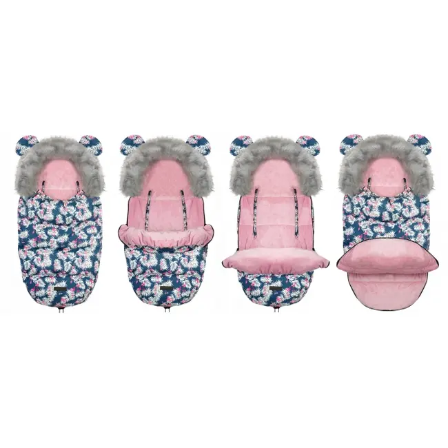 Sac de dormit 95 x 48 cm ricokids elmi 720012 - bleumarin cu flamingo edeedi720012