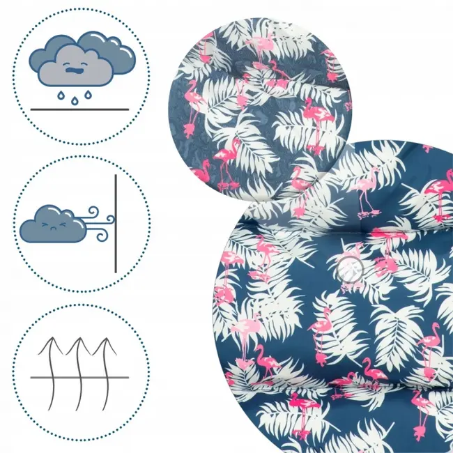 Sac de dormit 95 x 48 cm ricokids elmi 720012 - bleumarin cu flamingo edeedi720012