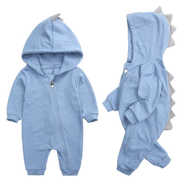Salopeta bleu pentru bebelusi - dino adhy2946-2-de.3-6 luni (marimea 18 incaltaminte)