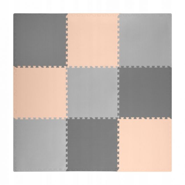 Salteluta de joaca 180 x 180 cm ricokids 7500 - gri cu bej edeedi7500