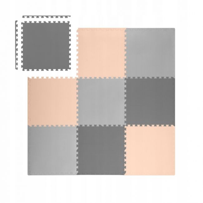 Salteluta de joaca 180 x 180 cm ricokids 7500 - gri cu bej edeedi7500
