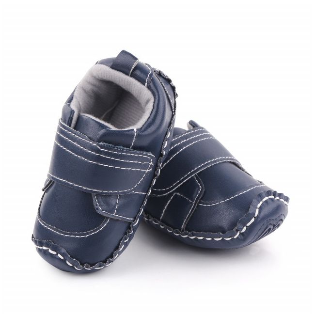 Adidasi bleumarine cu bareta cu arici pentru baietei ADd2616-8-sa29