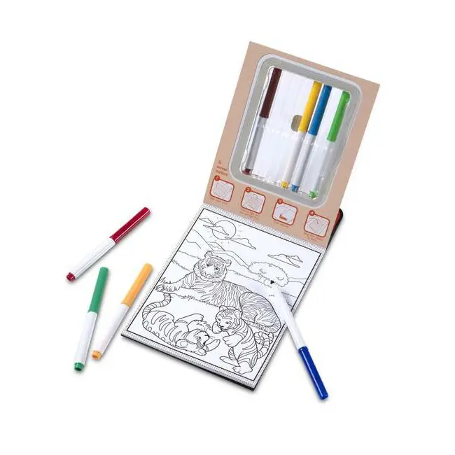 Carnet de colorat modele magice animale salbatice - okemd30312