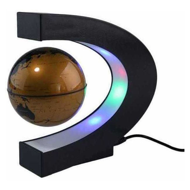 Glob pamantesc levitant in suport LED forma de semicerc Cosmolino MP12854 BBJMP12854_Auriu
