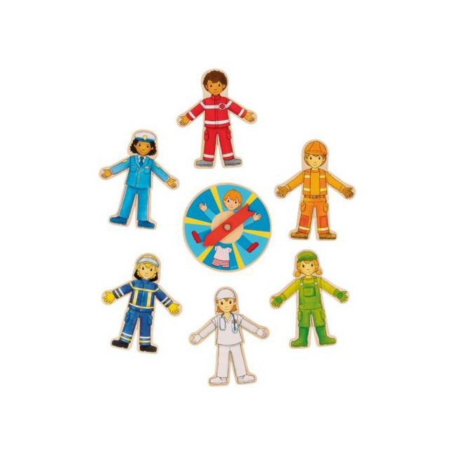 Joc puzzle din lemn meseriile - okegoki56784