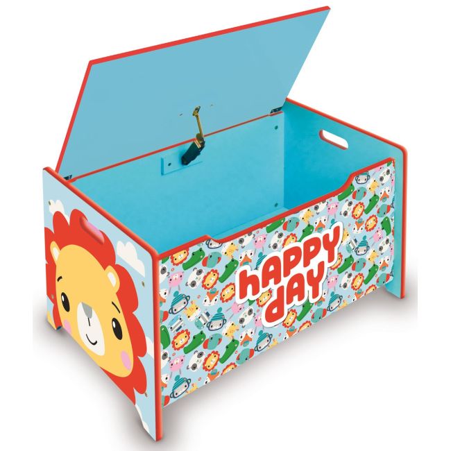 Ladita din lemn pentru depozitare jucarii Fisher Price, Happy Day BBXFP10299
