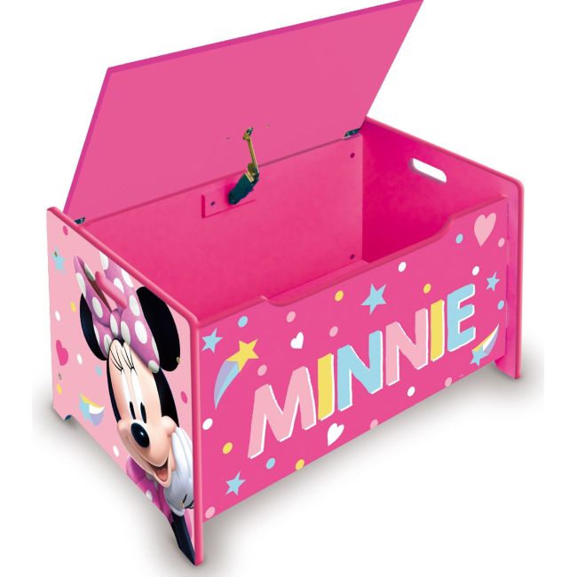 Ladita din lemn pentru depozitare jucarii Minnie's Bow-tique BBXWD13979