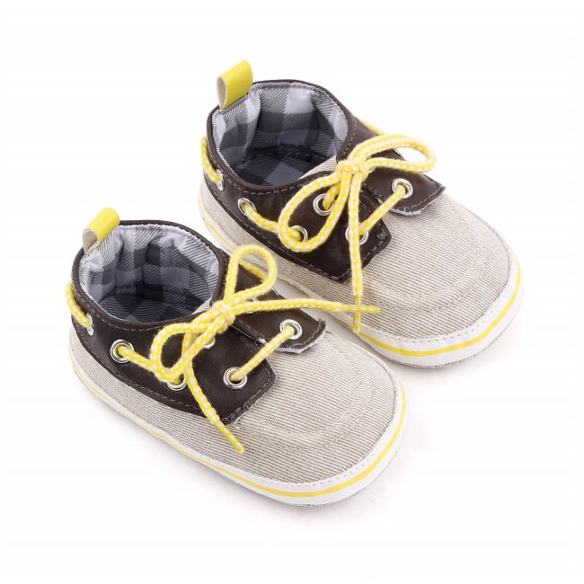 Pantofiori gri cu maro tip mocasini ADd2643-1-sa21