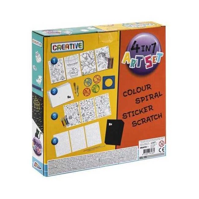 Set creativ 4 in 1 Art Set Grafix GR220011 BBJGR220011_Initiala