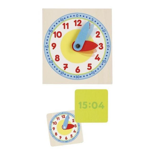 Set de joaca din lemn invata cat e ceasul - okegoki58445
