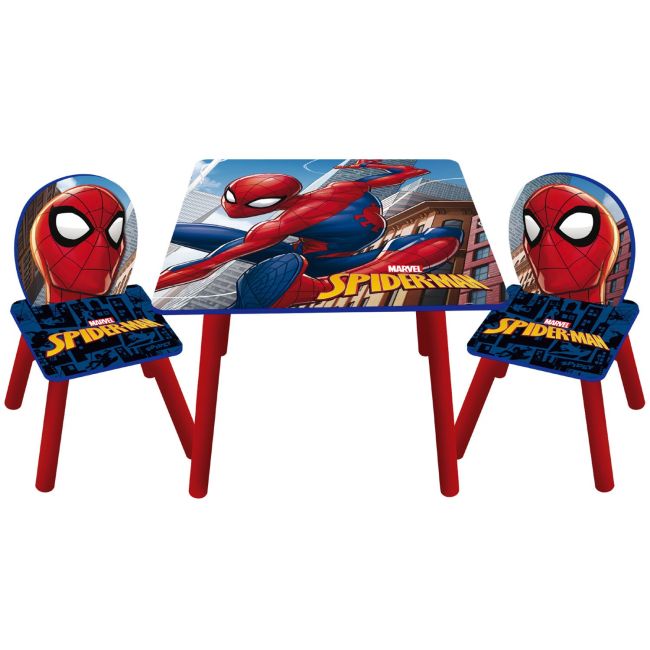 Set masuta si 2 scaunele Spiderman BBXSM14177