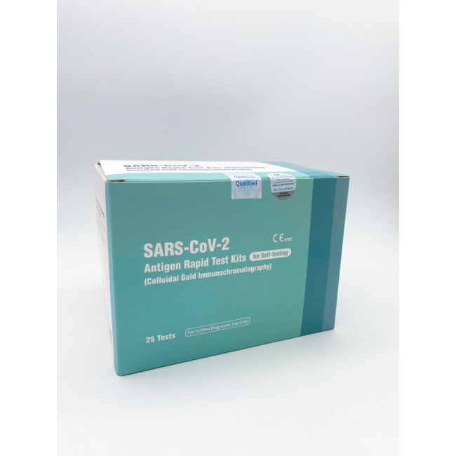 Test rapid antigen - kit pentru autotestare sars-cov-2 (imunocromatografie prin captură de aur coloidal) - set 25 buc
