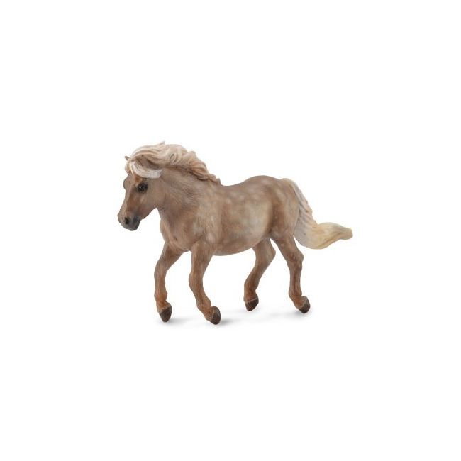 figurina ponei argintiu pestrit shetland m collecta - okecol88606m