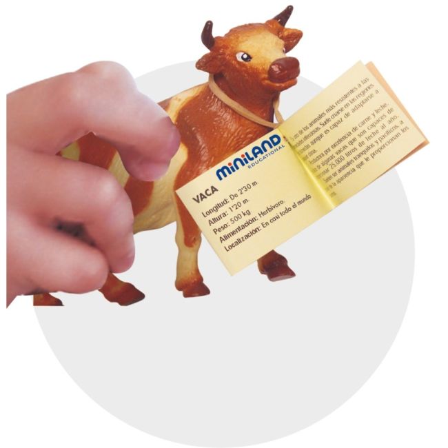 Animale domestice cu puii set de 10 figurine - miniland - okeml27430