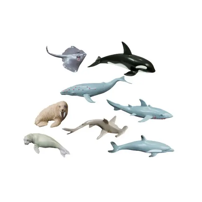 Animale marine set de 8 figurine - miniland - okeml27460