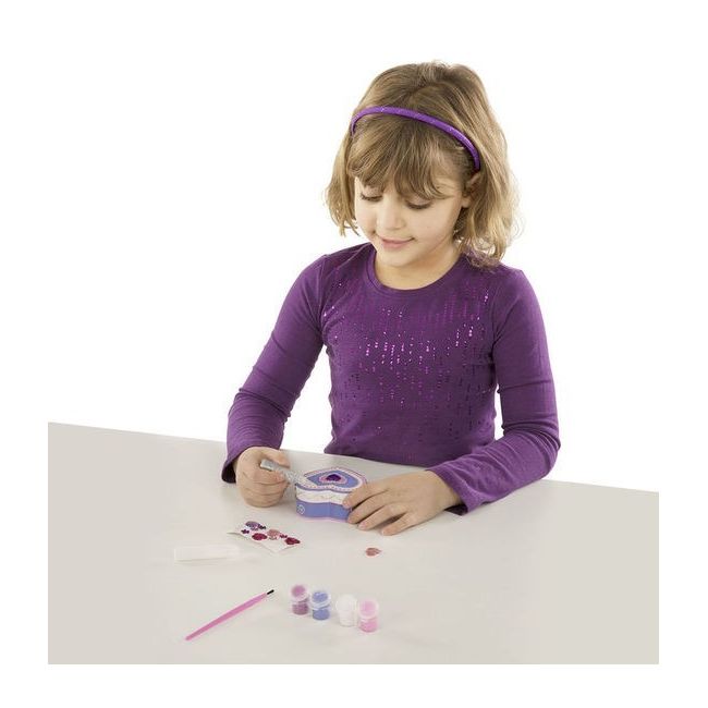 Cutie de decorat din lemn inimioara - okemd8850