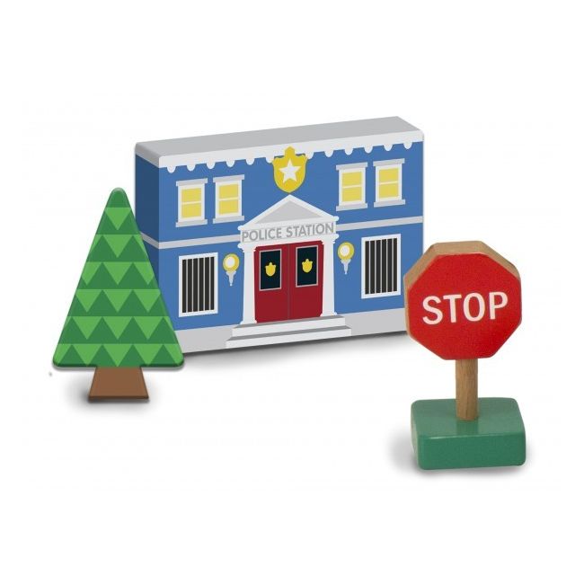 Figurine din lemn orasul meu - melissa and doug - okemd4796