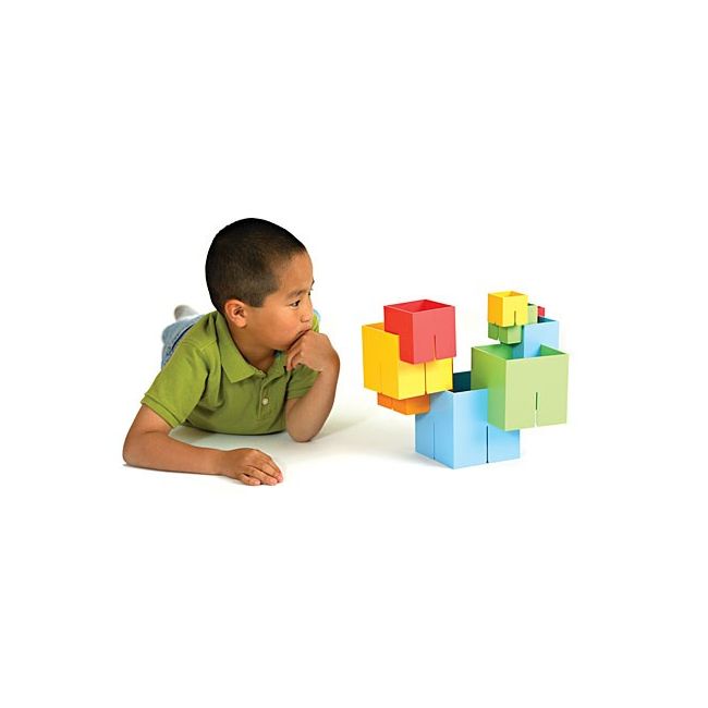 Joc de constructie cuburi dado original - fat brain toys - okefbtfb024-o
