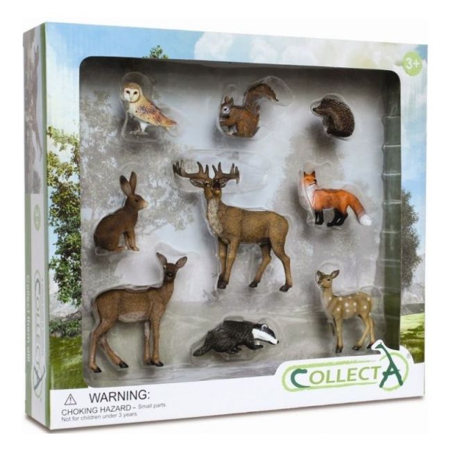 Set 9 figurine animale de padure collecta  - okecol89274wb