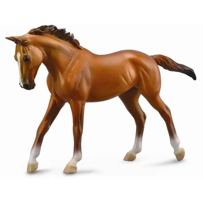 Figurina cal thoroughbred mare chestnut deluxe - okecol88635deluxe