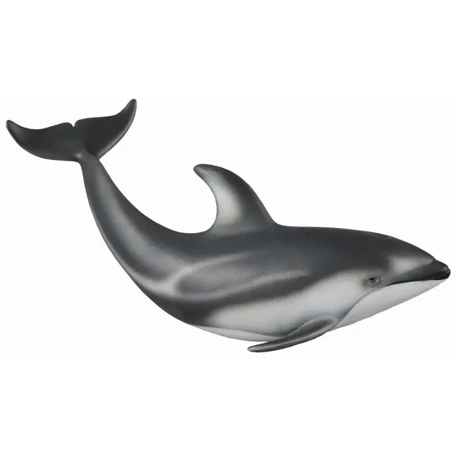 Figurina delfin de pacific cu lateralele albe m collecta - okecol88612m