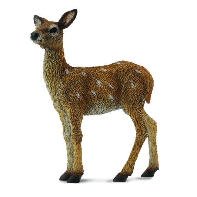 Figurina pui de cerb rosu pictata manual s collecta - okecol88471s