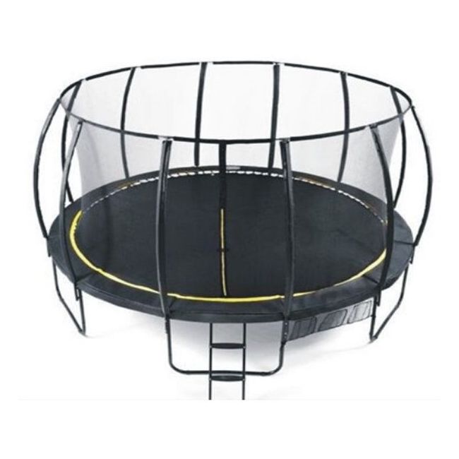 Set trambulina 427 cm cu plasa si scarita ookee jump carbon - okeoejc1448