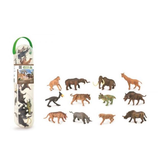 Cutie cu 12 minifigurine animale preistorice - okecola1100c