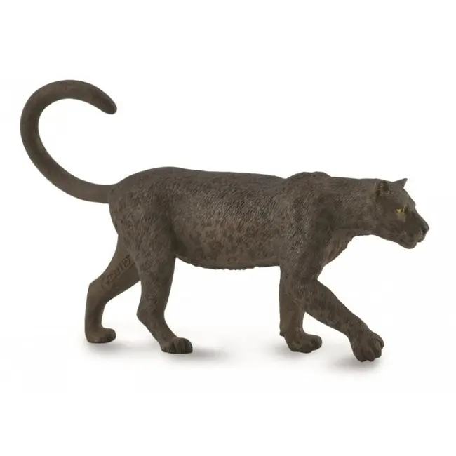 Figurina leopard negru pictata manual l collecta - okecol88890l