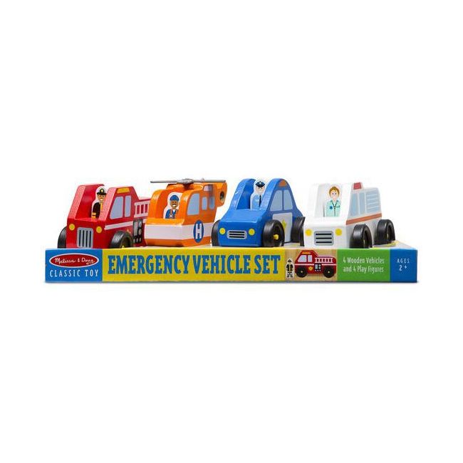 Set de joaca din lemn vehicule de interventie - okemd9285