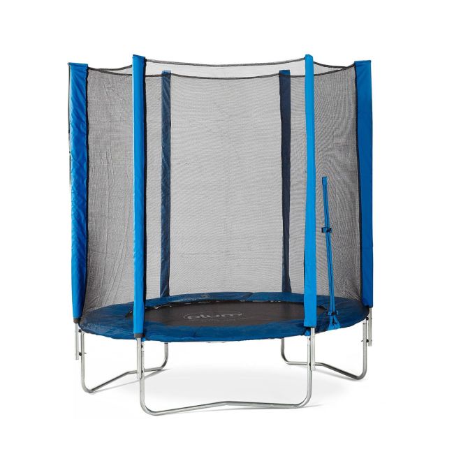 Set trambulina cu plasa de protectie junior blue 140 cm plum - okeplum30182