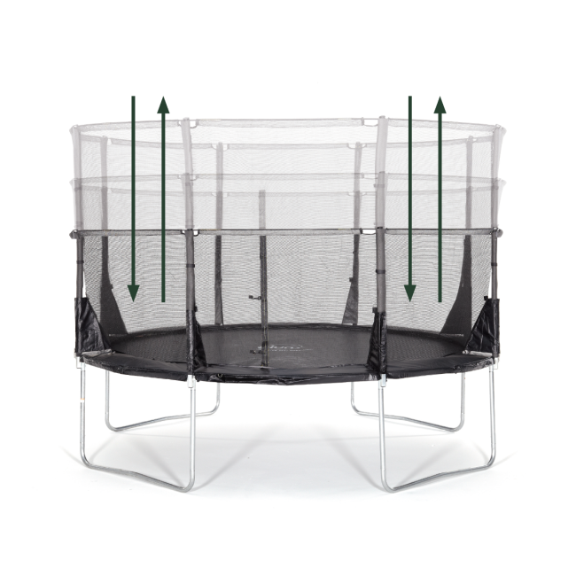 Set trambulina cu plasa de protectie telescopica 305 cm  zone ii evolution plum - okeplum30237