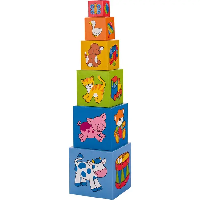 Turnulet din cuburi - 6 piese - okegoki58554