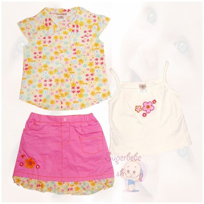Costumas cu fusta si camasuta 12 luni - 5579.12 luni