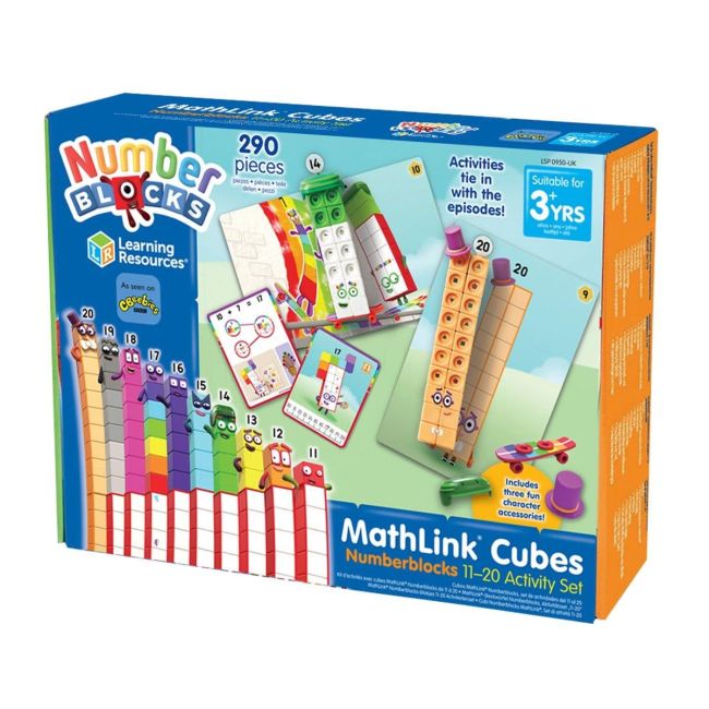 Mathlink®cubes numberblocks in engleza set de activitati de la 11 - 20