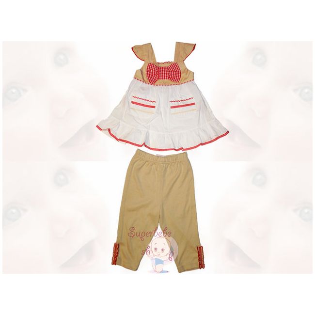 Costumas crem din bumbac 100% 18 luni - 9672 A.18 luni