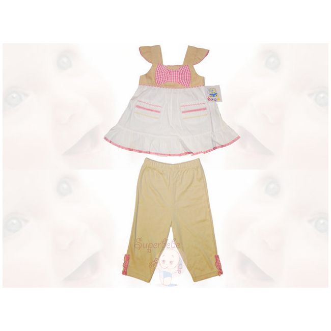 Costumas cu pantalonasi lungi din bumbac 100% 12 luni - 9672.12 luni