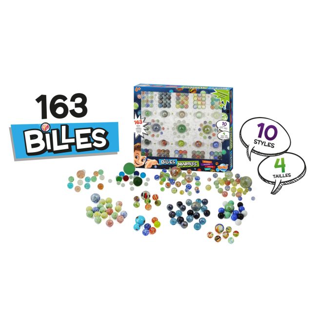 Cutie cu 163 bile colorate bkpm855