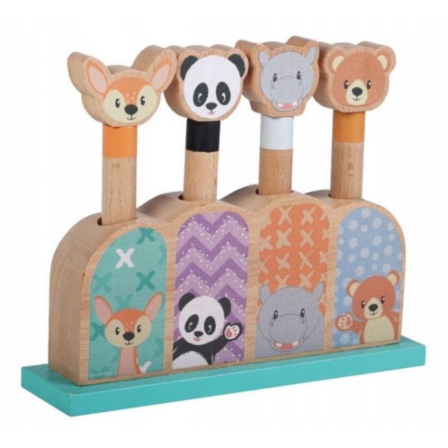 Jucarie din lemn pop-up sun baby 070 animals edeedie01.070.1.1