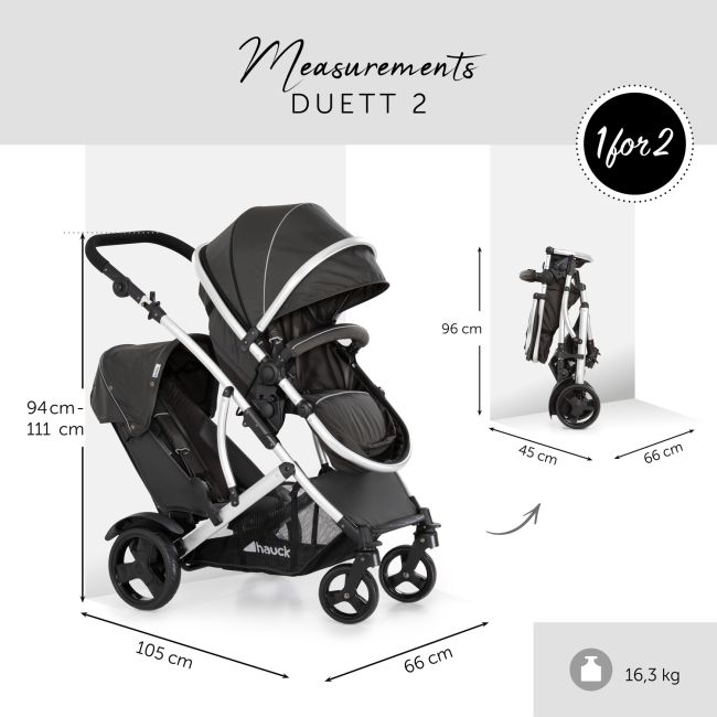 Cărucior Dublu Duett MGZ500118