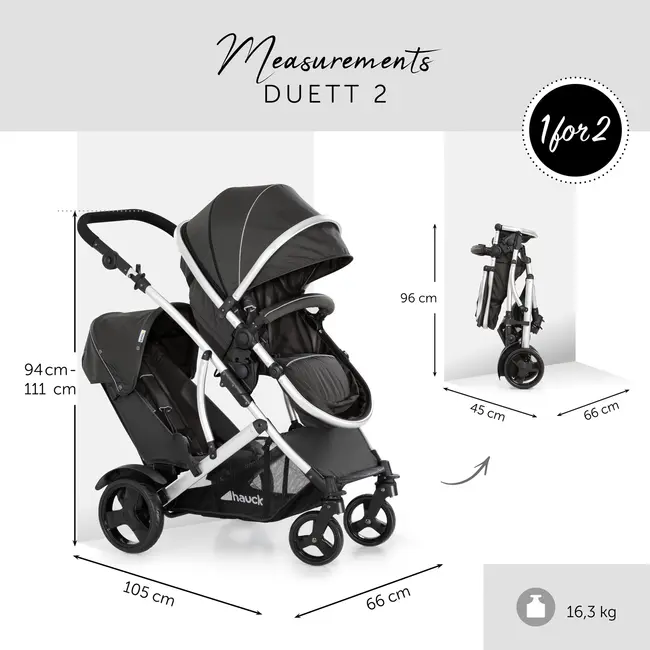 Cărucior Dublu Duett MGZ500118