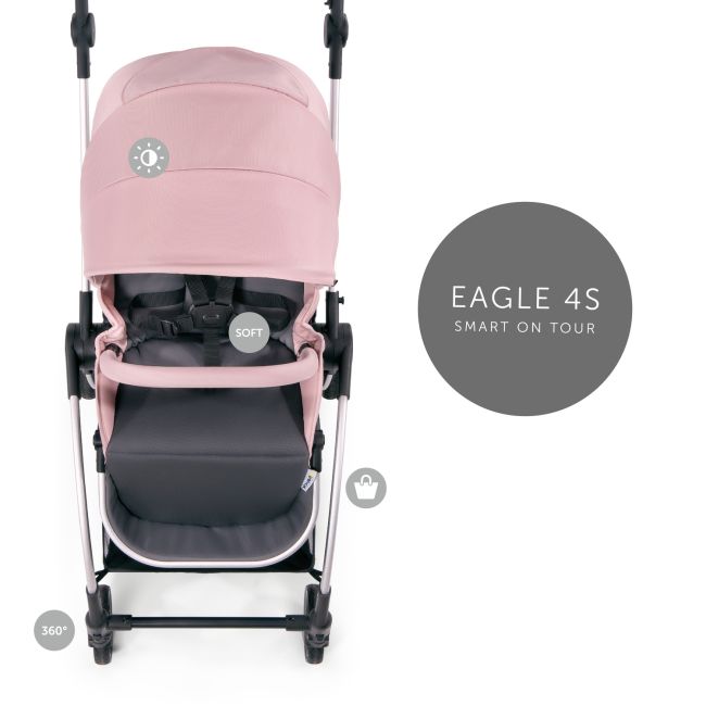 Cărucior Eagle 4S Pink Grey MGZ166031
