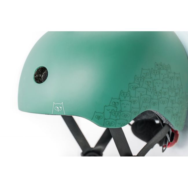 Casca De Protectie Pentru Copii, Sistem De Reglare Magnetic Cu Led, Cu Banda Reflectorizanta, Xxs-s, 45-51 Cm, 1 An+, Forest, Scoot  Ride Pjb96497