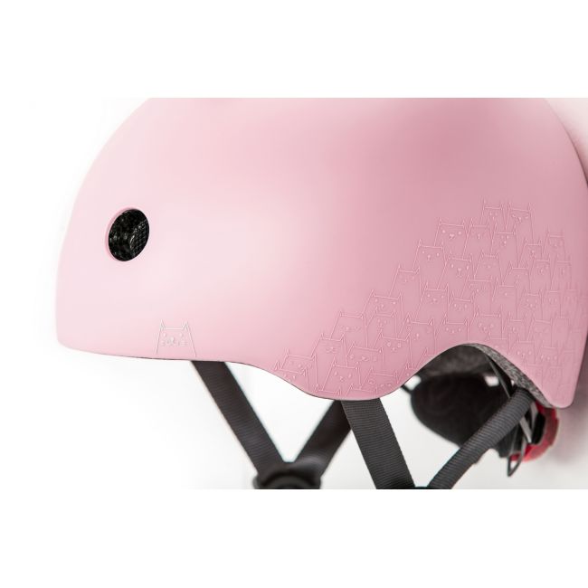Casca De Protectie Pentru Copii, Sistem De Reglare Magnetic Cu Led, Cu Banda Reflectorizanta, Xxs-s, 45-51 Cm, 1 An+, Rose, Scoot  Ride Pjb96496