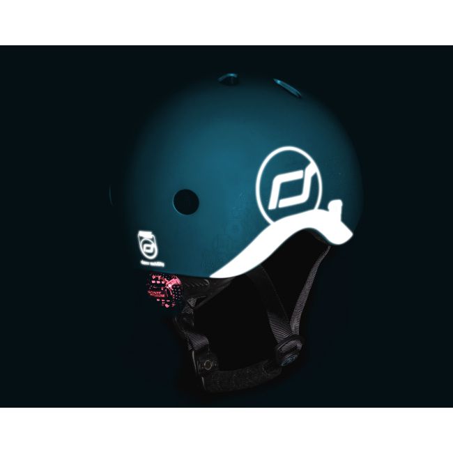 Casca De Protectie Pentru Copii, Sistem De Reglare Magnetic Cu Led, Cu Banda Reflectorizanta, Xxs-s, 45-51 Cm, 1 An+, Rose, Scoot  Ride Pjb96496